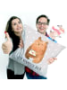 Mr. & Mrs. Panda kuschelkissen 40x40 Bär Vermissen mit Spruch in Grau Pastell