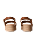 Oh! my Sandals Sandalen mit Keilabsatz aus Leder Braun