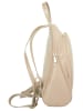 Cluty City-Rucksack echt Leder in beige