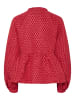 Pieces Langarmbluse in High Risk Red