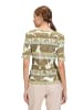 Betty Barclay Basic Shirt mit Rippenstruktur in Khaki/Green