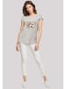 F4NT4STIC T-Shirt Blumenstrauß Boho in grau meliert