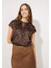 More & More Blusenshirt Animalprint in twotone animal print sweet toffee