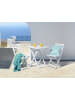 Beliani 3-tlg Bistro Set FIJI in Weiß