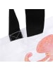 Mr. & Mrs. Panda Strandtasche Tintenfisch mit Spruch in Weiß