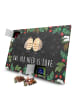 Mr. & Mrs. Panda Adventskalender Eulen Liebe mit Spruch in Kreidetafel