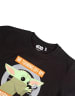 Star Wars Schlafanzug kurz Star Wars Baby Yoda Grogu in Schwarz-Grau