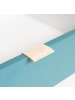 Furn.Design Kommode Eiche Sonoma, Petrol, weiß, grau, Anrichte Tricolor skandinavisch