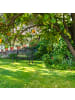 relaxdays Gartenbank in Schwarz - (B)127 x (H)86,5 x (T)60 cm