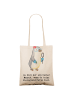 Mr. & Mrs. Panda Tragetasche Biologielehrerin Herz mit Spruch in Creme