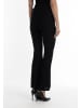 faina Damen Jersey-Hose Mit Glanzgarn in Schwarz