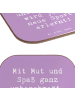 Mr. & Mrs. Panda Untersetzer für Gläser Spruch Neue Sportart ver... in Lavendeltraum