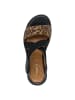 Tamaris COMFORT Sandale in BLACK/LEO