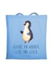 Mr. & Mrs. Panda Umhängetasche Pinguin Marienkäfer mit Spruch in Sky Blue
