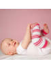 Hoppediz Beinstulpen Bio-Babystulpen in gestreift weiss/rosa