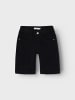 name it Twill Jeans Shorts mit Verstellbarem Bund in Schwarz