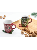 Ritzenhoff & Breker 6er Set Kaffeebecher auf Ski Aspen 340 ml in rot