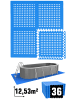 eyepower Poolunterlage Blue Lagoon 32 tlg. in blau