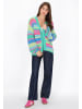 myMo Cardigan in blue multicolor