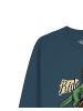 wat? Apparel Sweatshirt T-Rex Fahrrad in Petrol