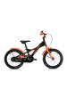 S'COOL Kinderfahrrad -  XXlite 16 Zoll 1-Gang | ab 4 Jahre - Black/Orange