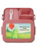 Mr. & Mrs. Panda Lunch Box Schildkröte Luftballon Design mit Spruch in Rot Pastell