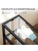 HOMCOM Beistelltisch in Schwarz 40L x 18B x 62H cm