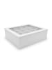 relaxdays Teebox in Weiß - (B)28 x (H)8 x (T)23 cm