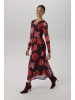 Aniston SELECTED Maxikleid in hellrot-rot-rosa-gelb-braun
