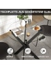 HOMCOM Esstisch-Ø70 x 75H cm-Schwarz
