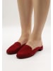 IZIA Leder Slipper in Rot