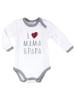 Baby Sweets Body Langarm I love Mama & Papa in bunt