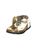 Laura Biagiotti Gold Polyurethan Damen Pantolette