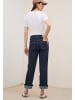 Cecil Rinsed Straight Leg Jeans in Blau