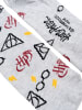 Harry Potter 4er Pack Harry Potter Hogwarts Socken Sneaker Strümpfe in grau