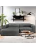 home24 Ecksofa Rosby mit Longchair in Graphit