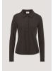 Hessnatur Longsleeve Polo in kakao braun
