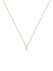 Elli DIAMONDS  Halskette 925 Sterling Silber Kreis in Gold