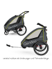 Qeridoo Kinderfahrradanhänger & Buggy QUPA 2 in gray,green