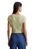 Marc O'Polo Pointelle-T-Shirt slim in Smooth Sage