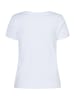 More & More süßes Kurzarmshirt, "Eis am Stil" in white
