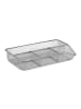 relaxdays Schreibtischorganizer in Silber - (B)27,5 x (H)4,8 x (T)16 cm