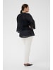 KAFFE curve Langarm-Bluse KCflori A-shape in Black Deep