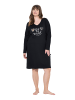 Ulla Popken Nachthemd in schwarz