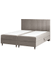 Beliani Doppelbett DAME in Beige - (W) 182 x (H) 124 x (L) 207 cm