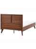 Beliani Doppelbett MONPAZIER in Braun - (W) 125 x (H) 99 x (L) 208 cm