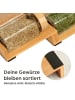 Praknu Gewürzregal für Schublade aus FSC-zertifiziertem Holz - Für 12