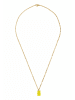 Gemshine Kette mit Anhänger Gummibär GELB in gold coloured