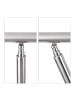 relaxdays Treppengeländer 2 Querstreben in Silber - (L)100 m x (H)108 cm