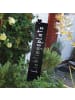 UNUS Gartenschild Lieblingsplatz in Schwarz